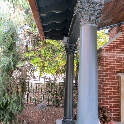 pavilion with rain chain Hyde Park residential architecture